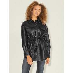 women black leather jacket/shirt